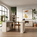 Travertine Reversible Desk | OROA Modern Roma