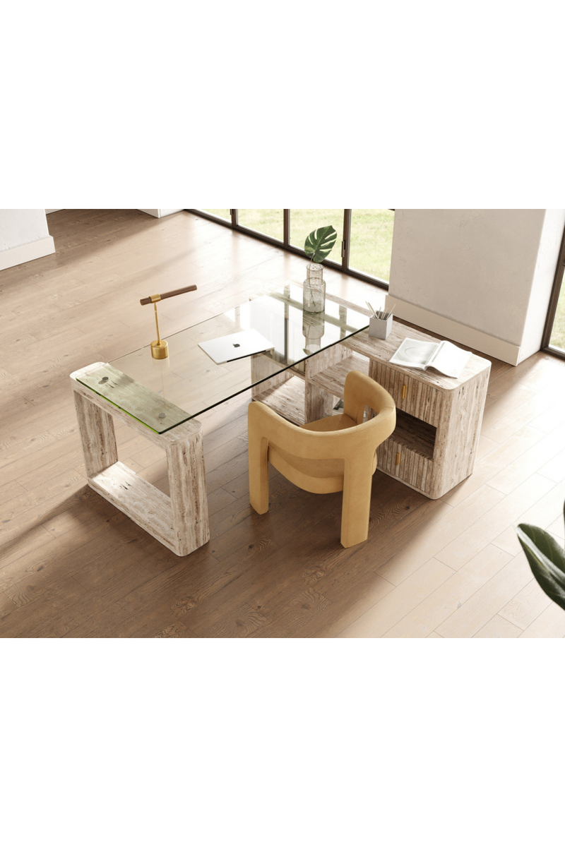 Travertine Reversible Desk | OROA Modern Roma | Oroatrade.com