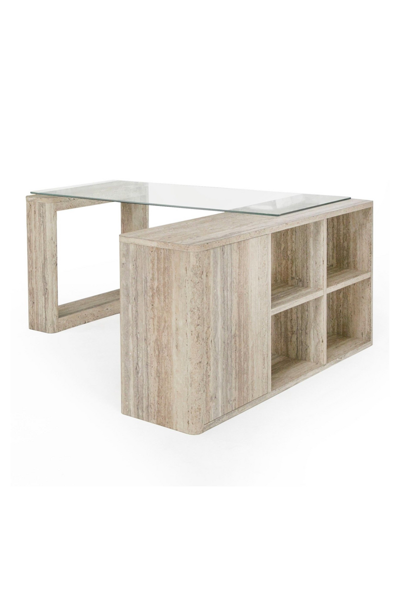 Travertine Reversible Desk | OROA Modern Roma | Oroatrade.com