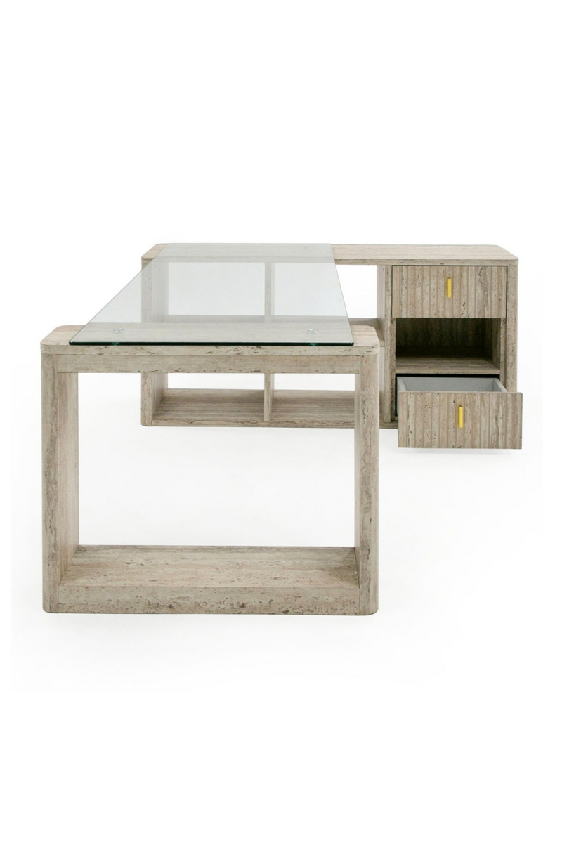 Travertine Reversible Desk | OROA Modern Roma | Oroatrade.com