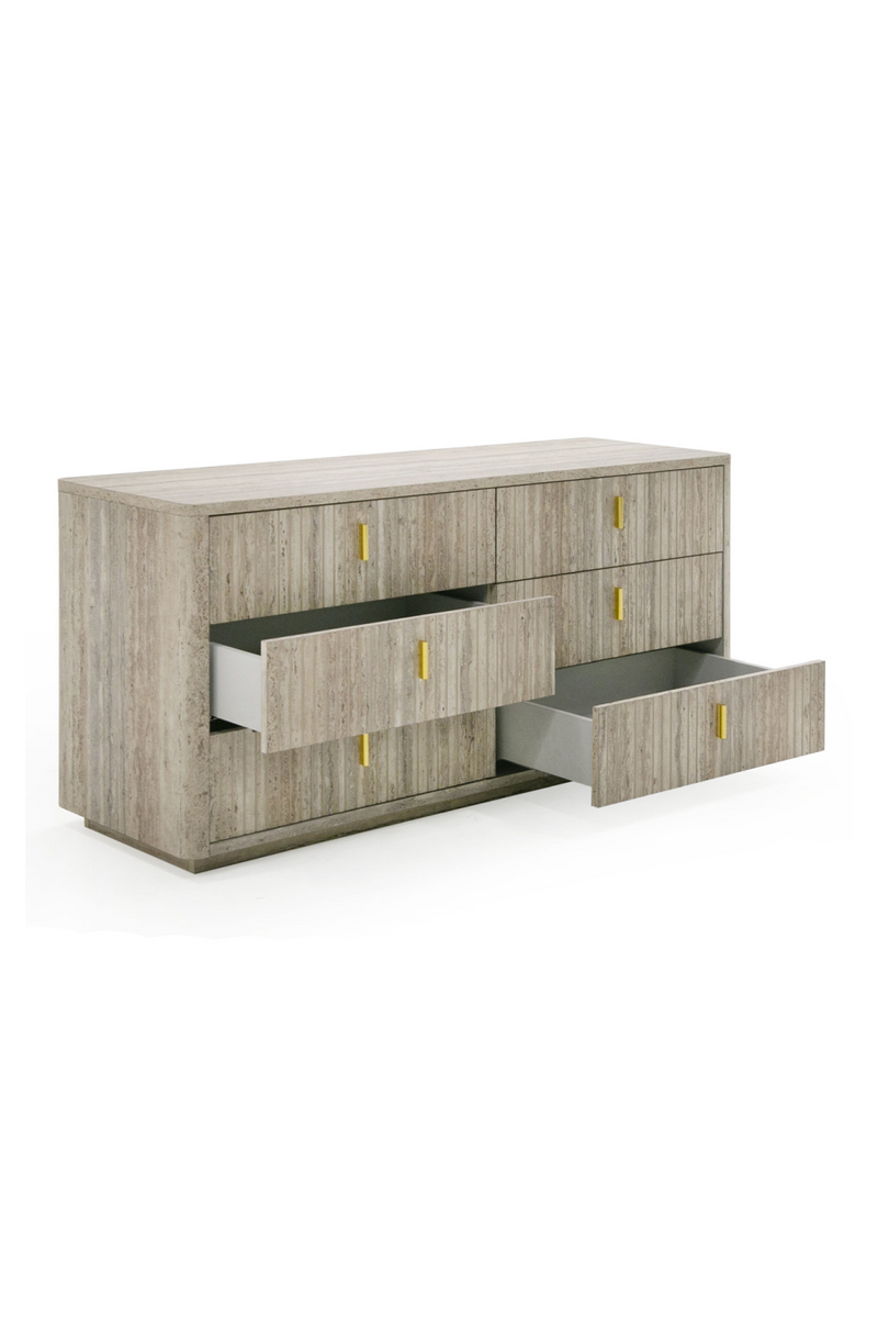 Travertine 6-Drawer Dresser | OROA Modern Roma | Oroatrade.com