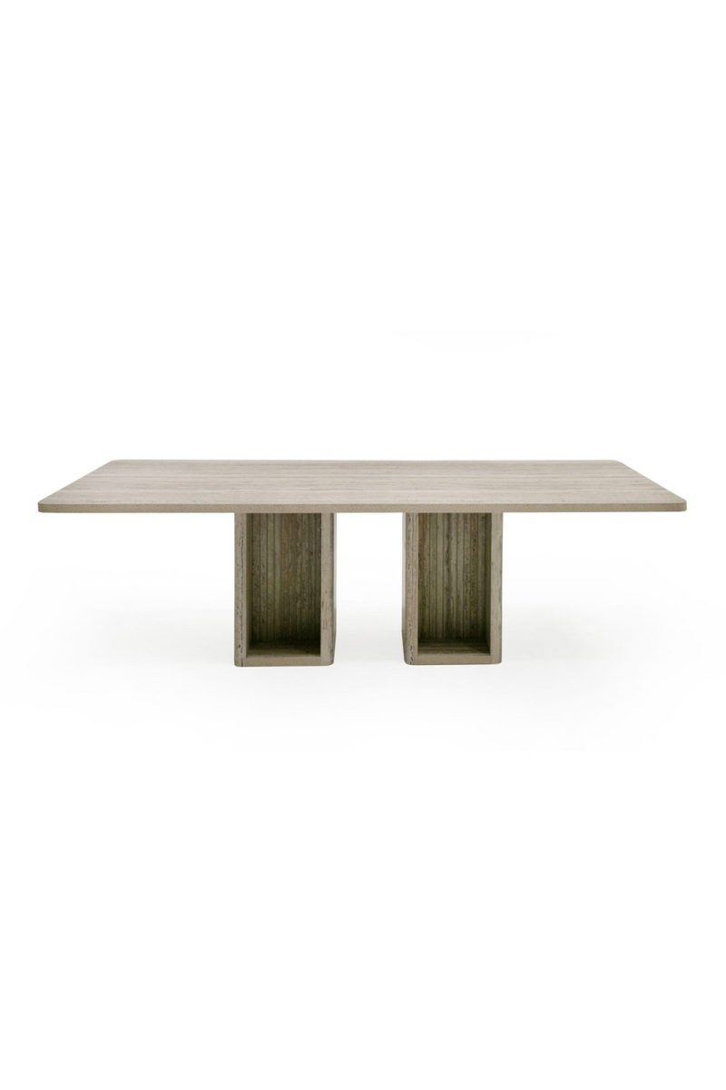 Rectangular Travertine Dining Table | OROA Modern Roma | Oroatrade.com
