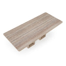 Rectangular Travertine Dining Table | OROA Modern Roma