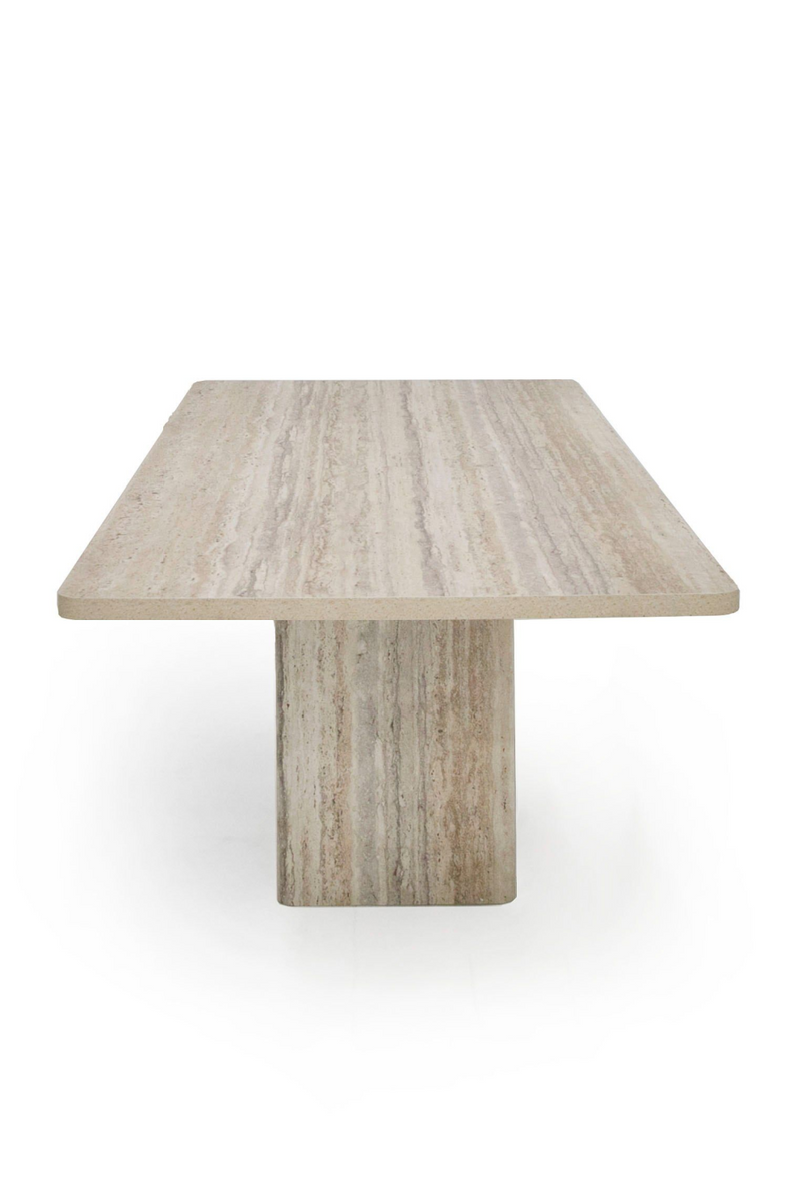 Rectangular Travertine Dining Table | OROA Modern Roma | Oroatrade.com
