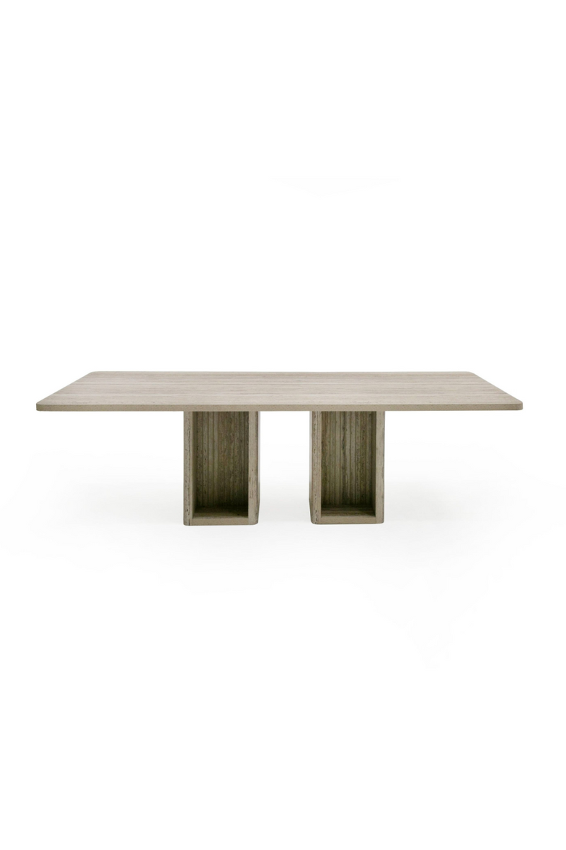Rectangular Travertine Dining Table | OROA Modern Roma | Oroatrade.com
