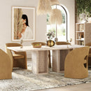 Rectangular Travertine Dining Table | OROA Modern Roma