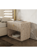 Travertine 1-Drawer Nightstand | OROA Modern Roma | Oroatrade.com