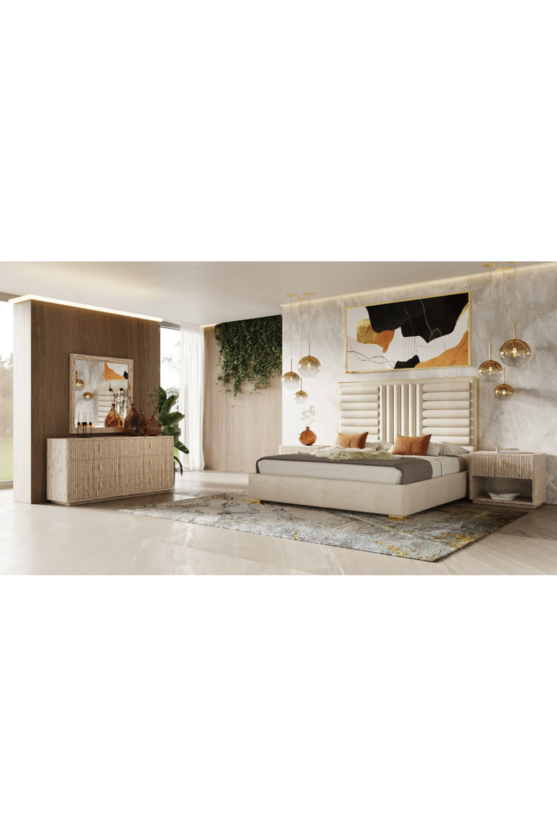 Travertine 1-Drawer Nightstand | OROA Modern Roma | Oroatrade.com