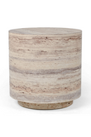 Travertine End Table | OROA Modern Roma