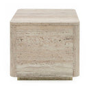 Travertine End Table | OROA Modern Roma