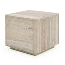 Travertine End Table | OROA Modern Roma