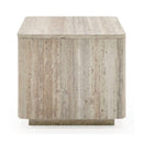 Travertine End Table | OROA Modern Roma
