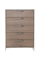 Brown Oak 5-Drawer Chest | OROA Modern Boston | Oroatrade.com