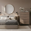 Brown Oak 5-Drawer Chest | OROA Modern Boston | Oroatrade.com