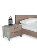 Brown Oak 2-Drawer Nightstand | OROA Modern Boston | Oroatrade.com