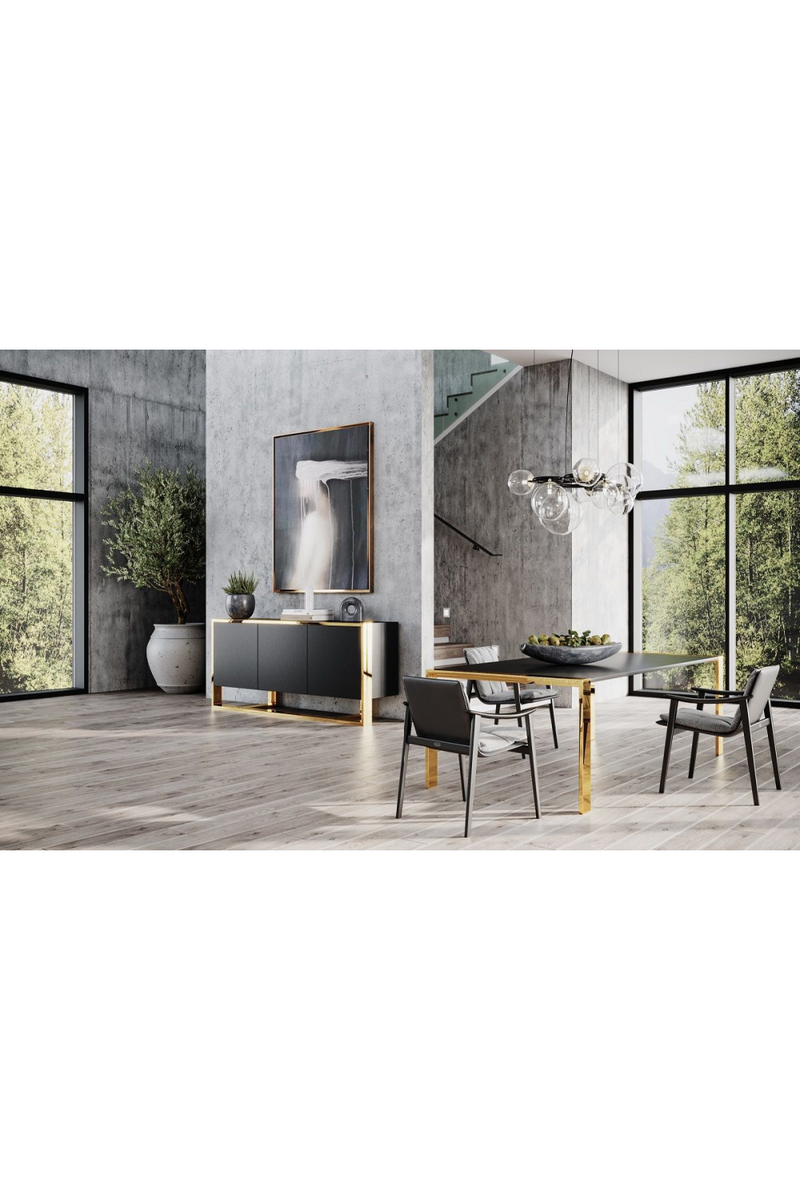 Wenge Veneer Dining Table | OROA Modern Fauna | Oroatrade.com