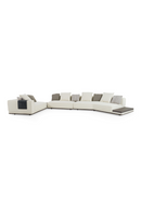 Ivory Sectional Sofa with Coffee Table | OROA Modern Siret | Oroatrade.com