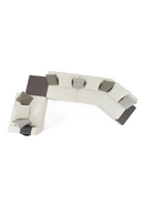 Ivory Sectional Sofa with Coffee Table | OROA Modern Siret | Oroatrade.com