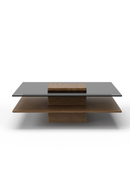 Glass & Wood Coffee Table | OROA Modern Clarion | Oroatrade.com