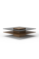 Glass & Wood Coffee Table | OROA Modern Clarion | Oroatrade.com