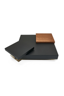 Black Adjustable Storage Coffee Table | OROA Modern Ambry | Oroatrade.com