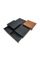 Black Adjustable Storage Coffee Table | OROA Modern Ambry | Oroatrade.com