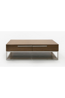 Walnut Veneer 2-Drawer Coffee Table | OROA Modern Heloise | Oroatrade.com