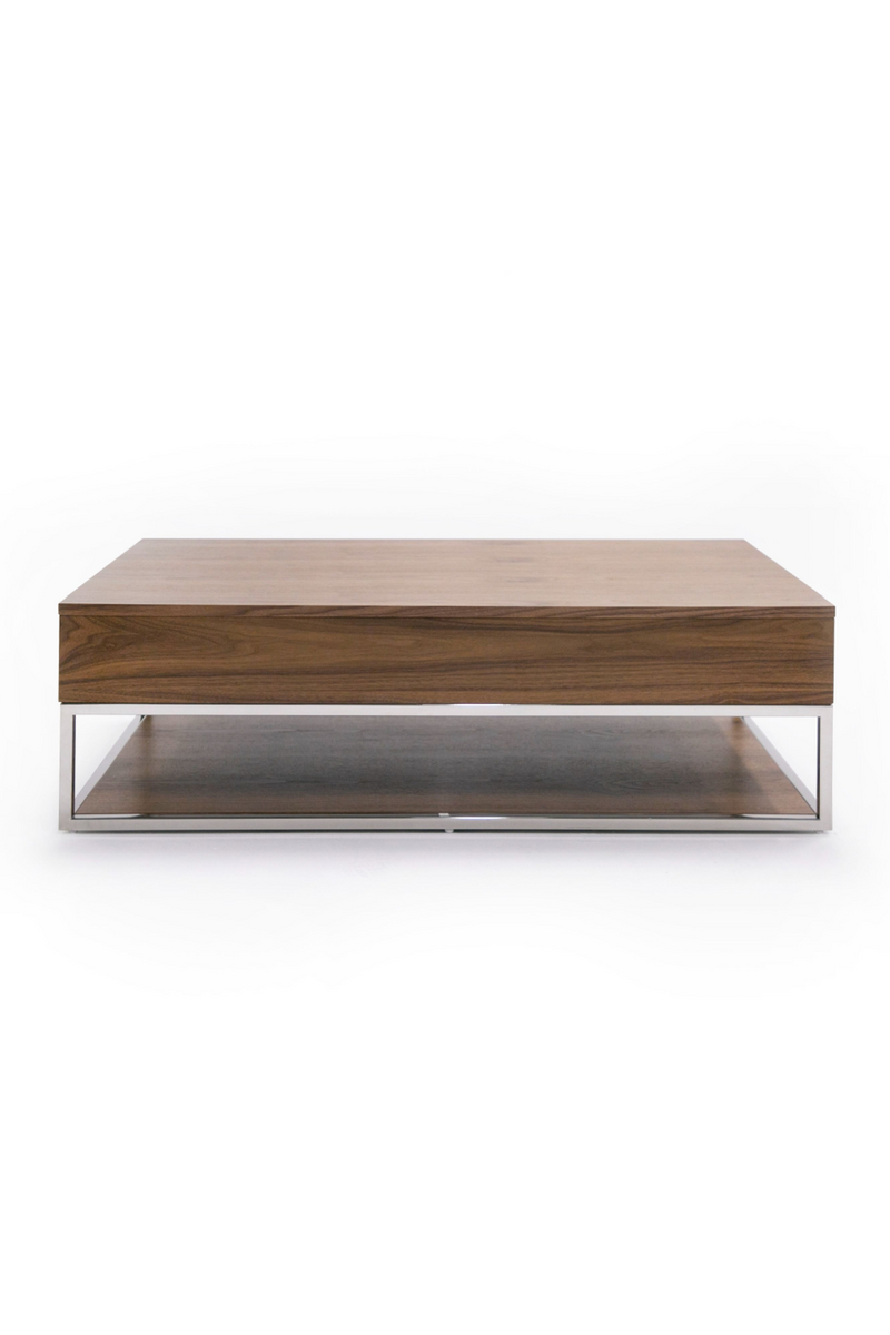 Walnut Veneer 2-Drawer Coffee Table | OROA Modern Heloise | Oroatrade.com