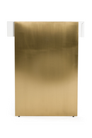 White Gloss 4-Drawer Desk | OROA Modern Trahan | Oroatrade.com