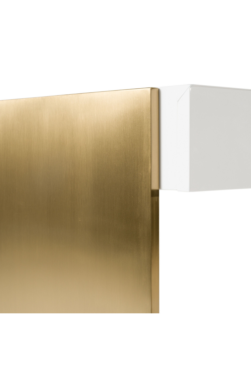 White Gloss 4-Drawer Desk | OROA Modern Trahan | Oroatrade.com