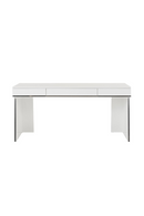 Glossy White 3-Drawer Desk | OROA Modern Chelsey  | Oroatrade.com