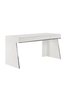 Glossy White 3-Drawer Desk | OROA Modern Chelsey  | Oroatrade.com