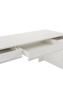 Glossy White 3-Drawer Desk | OROA Modern Chelsey  | Oroatrade.com