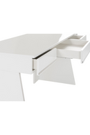 Glossy White 3-Drawer Desk | OROA Modern Chelsey  | Oroatrade.com