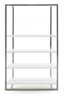 White High-Gloss Bookshelf | OROA Modern Fauna | Oroatrade.com