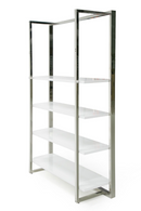 White High-Gloss Bookshelf | OROA Modern Fauna | Oroatrade.com