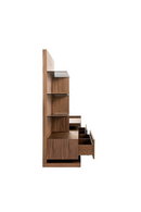 Walnut Veneer Reversible Entertainment Center | OROA Modern Jefferson | Oroatrade.com