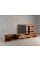 Walnut Veneer Reversible Entertainment Center | OROA Modern Jefferson | Oroatrade.com