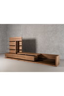 Walnut Veneer Reversible Entertainment Center | OROA Modern Jefferson | Oroatrade.com