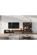 Walnut Veneer Reversible Entertainment Center | OROA Modern Jefferson | Oroatrade.com