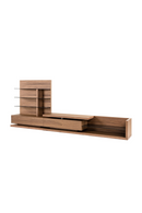 Walnut Veneer Reversible Entertainment Center | OROA Modern Jefferson | Oroatrade.com