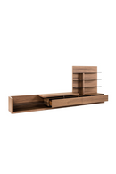 Walnut Veneer Reversible Entertainment Center | OROA Modern Jefferson | Oroatrade.com