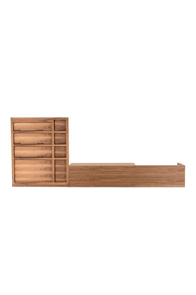 Walnut Veneer Reversible Entertainment Center | OROA Modern Jefferson | Oroatrade.com