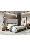 Gray Wingback Bed | OROA Modern Heloise