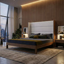 Gray Wingback Bed | OROA Modern Heloise