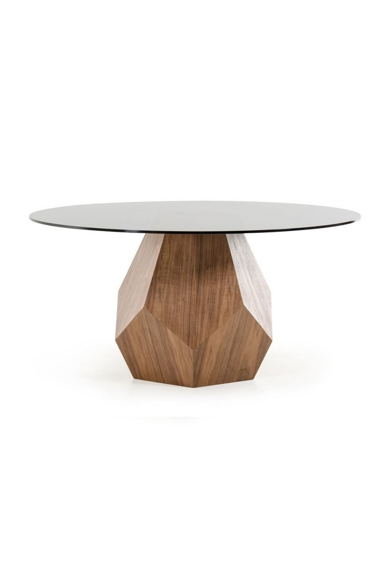 Geometrical Wooden Base Dining Table | OROA Modern Rackham | Oroatrade.com