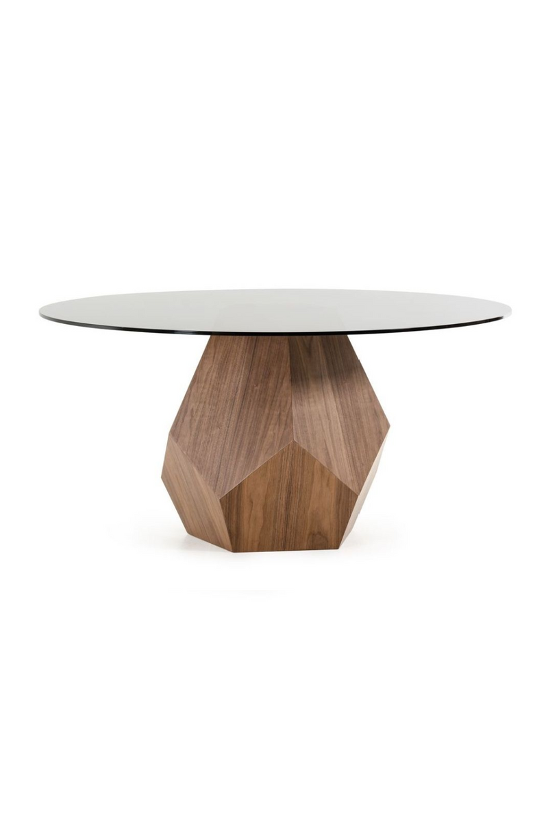 Geometrical Wooden Base Dining Table | OROA Modern Rackham | Oroatrade.com