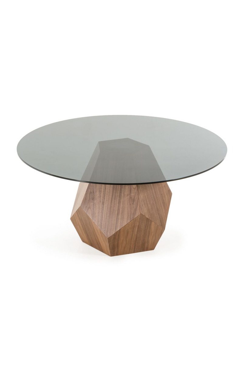 Geometrical Wooden Base Dining Table | OROA Modern Rackham | Oroatrade.com