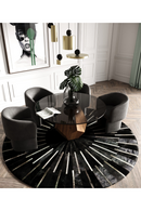 Geometrical Wooden Base Dining Table | OROA Modern Rackham | Oroatrade.com