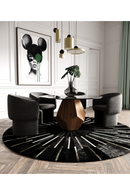 Geometrical Wooden Base Dining Table | OROA Modern Rackham | Oroatrade.com